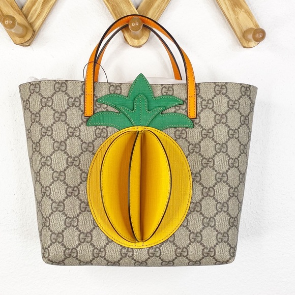 Gucci Handbags - GUCCI mini GG tote with pineapple - New